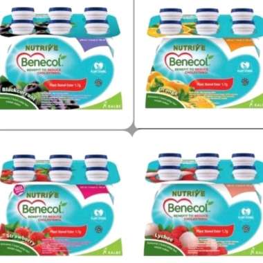 Nutrive Benecol Orange Stroberi 6x100ml Kolestrol Orange