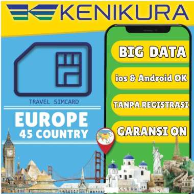 Sim Card Eropa Kartu Data Internet Europe Turkey Kenikura 10 Days 3GB