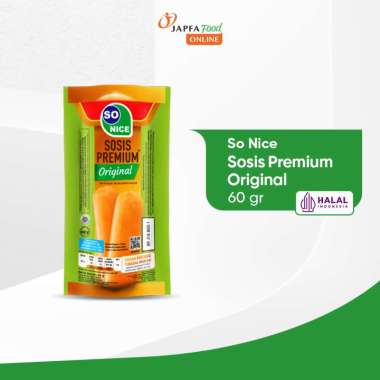 Promo Harga So Nice Sosis Siap Makan Premium Original 60 gr - Blibli