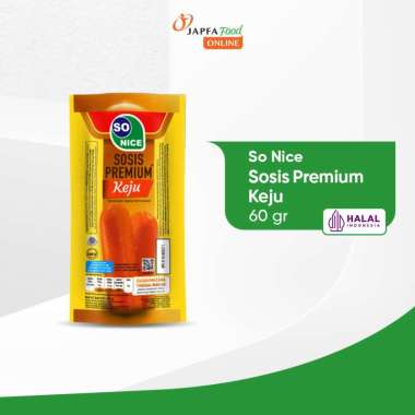 Promo Harga So Nice Sosis Siap Makan Premium Keju 60 gr - Blibli