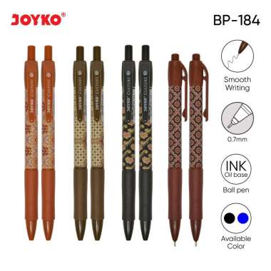 Ball Pen Pulpen Pena Joyko BP-184 Culture 0.7 mm Black