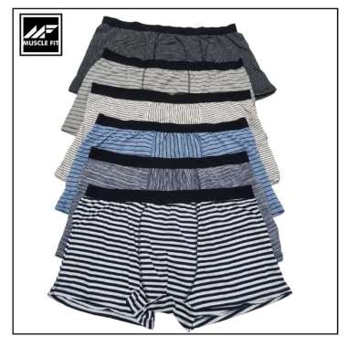 Muscle Fit Celana Boxer Pria [Big Size/ MFBZ-112] BIGSIZE SALUR 6XL