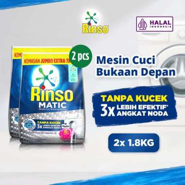 Promo Harga Rinso Detergent Matic Powder Front Load + Molto 2000 gr - Blibli
