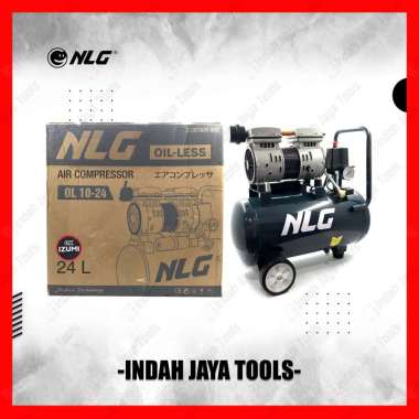 NLG 1HP OL1024 Kompresor Angin SILENT 1 HP 750 Watt 24 Liter Oilless Ex Izumi