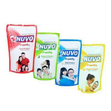 NUVO Body Wash Refill 60ml BPOM ORIGINAL / Nuvo Sabun Mandi Cair ZAITUN