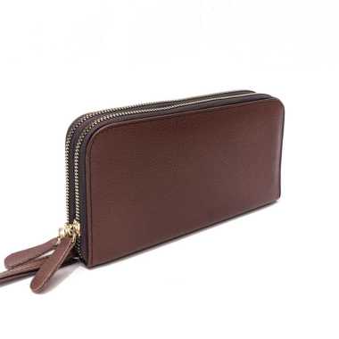 DOMPET WANITA KULIT ASLI GARUT MODEL RESLETING 2 Hijau