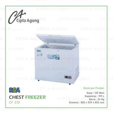 Jual Chest Freezer Rsa Cf-210 Freezer Box Di Seller Jaya Agung Mesin ...
