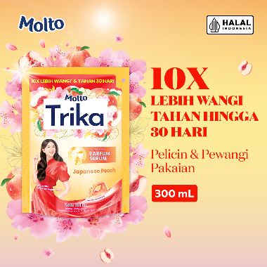 Molto Pelicin & Pewangi Pakaian Trika Japanese Peach 300 mL - -