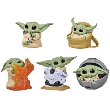JFactory Mainan Anak Play Action Figure Baby Yoda Star Wars Series 5PC Baby Yoda 1pcs
