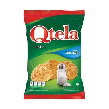 Qtela Tempe Snack Rasa Original [ 55 Gr]