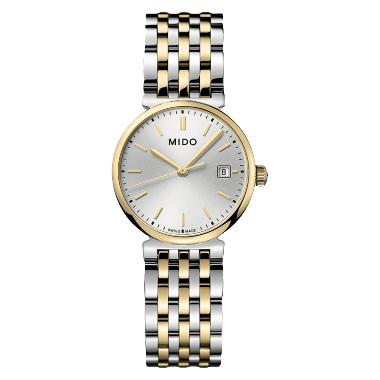 Jam Tangan Wanita MIDO Dorada M033.210.22.031.00 Silver Dial Dual Tone Stainless Steel Strap -