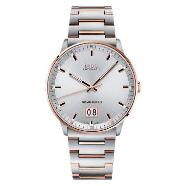 Jam Tangan Pria MIDO Commander II M021.626.22.031.00 Big Date Automatic Silver Dial Dual Tone Stainl