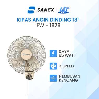 Sanex Kipas Angin Dinding FW-1878 18 Inch"