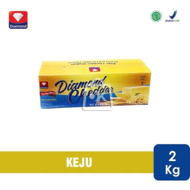 Keju Cheddar Diamond / Cheddar Cheese Premium (2 Kg)