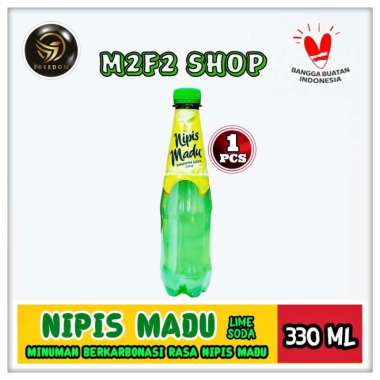 Minuman Nipis Madu Lime Soda Botol Pet | Jeruk Nipis - 330 ml (Kemasan Satuan)