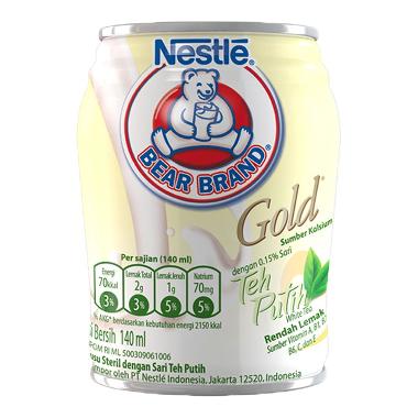 Promo Harga Bear Brand Susu Steril Gold Teh Putih 140 ml - Blibli