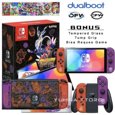 Nintendo Switch OLED CFW Pokemon Scarlet & Violet Edition CFW/ 128GB