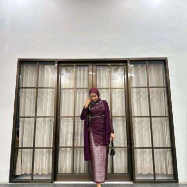 Dress Muslim Wanita Kebaya Mira mauve Semua Ukuran