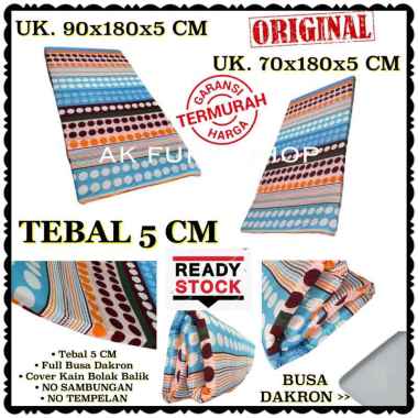 Kasur Lipat Busa Dakron Murah Tebal 5 CM - Kasur Lantai Ekonomis 70X180 CM