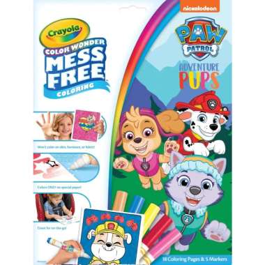 CRAYOLA Color Wonder Paw Patrol Foldalope 18Pk Paw Adventure Pups