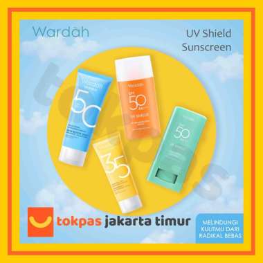 Wardah Uv Shield Aqua Fresh Light Matte Sun Stick SPF 50 PA++++ / Active Protection Serum SPF 50 PA+