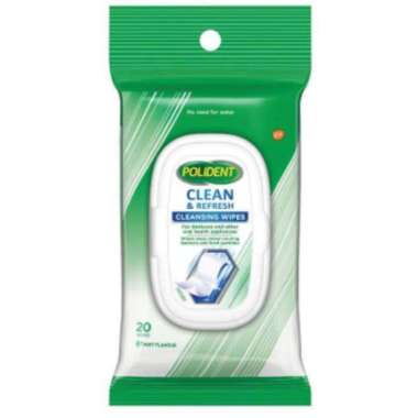 Polident Denture Cleanser Wipes 20 Pack