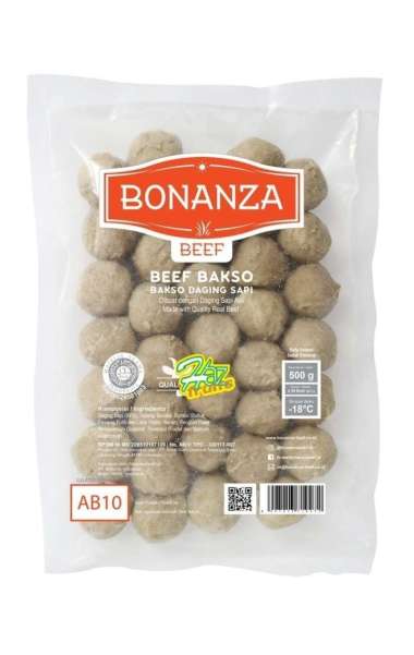 Bonanza Beef Bakso I Bakso Daging Sapi AB10 Isi ±50pcs - 500 Gram