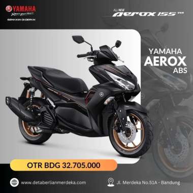 Yamaha All New Aerox 155 Connected ABS [OTR Bandung] hitam Bandung