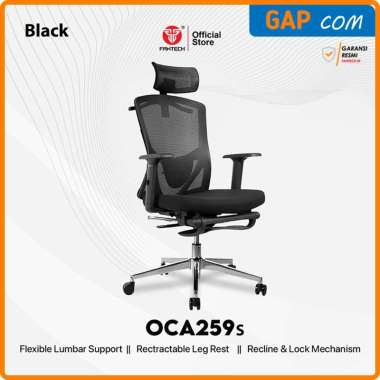 Kursi Kantor Kerja Fantech OCA259 | OCA259s | OCA259 PRO Premium Office Chair OCA259S Black