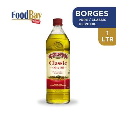 BORGES - Pure Olive Oil 1 Liter (1 Ltr 1 L) / Minyak Zaitun Classic 1 L