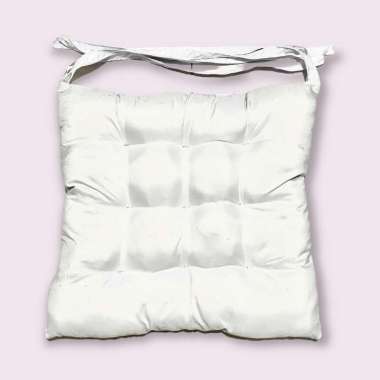 (2pcs) Bantal Alas duduk - Bantal Kursi / bantal multifungsi/ bantal motor hamil ukuran 40x40 White