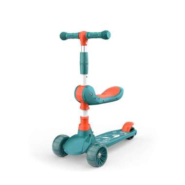 OEM ONE-M290 Mainan Anak Skuter Otoped Sepeda Duduk 3 Roda 2in1 Ada Musik Lagu Lampu Scooter Anak ro