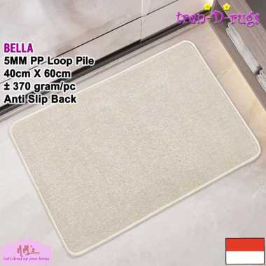 Tren-D-rugs Keset kaki polos alas lantai dapur kamar tidur minimalis doormat 40 cm x 60 cm - NMs Van