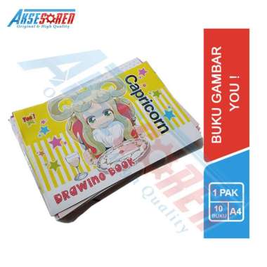 Aksesoren Buku Gambar A4 You [1 Pack/10 Buku] Drawing Book / Buku Mewarnai 1 Pak / Perlengkapan Meng