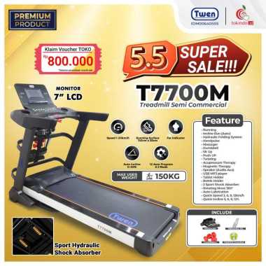 TWEN T7700M Treadmill Elektrik Treadmill Listrik Treadmill Multifungsi Treadmill Murah Treadmil