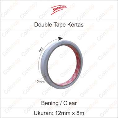 Double Tape Kertas 12 mm x 8 m
