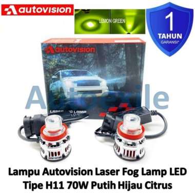 Autovision Laser Fog Light LED H8 H11 H16 Citrus Hijau Kekuningan Mini Green Foglamp Original Lampu 