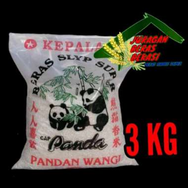 BERAS PANDAN WANGI CAP PANDA 3KG 3KG PANDAN WANGI