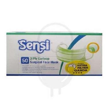 SENSI 3PLY SURGICAL FACE EARLOOP MASKER 50 PCS