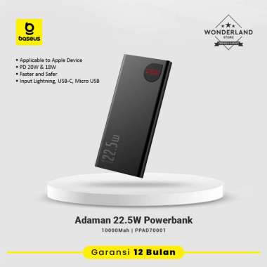 Baseus Pb Powerbank Adaman 22.5W 5A 10.000mAh Super Fast Charging 10000 mah