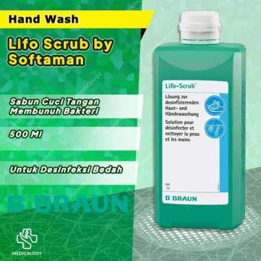 B BRAUN Lifo Scrub Sabun Cuci Tangan Antiseptik [500 mL]
