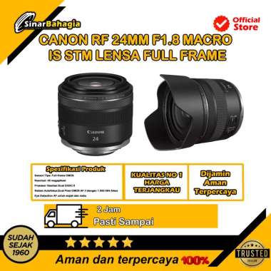 SINAR BAHAGIA - Canon RF 24mm f1.8 Macro IS STM Lensa Full Frame