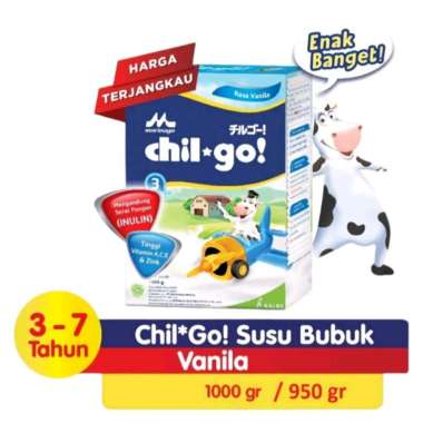 MORINAGA CHIL GO 3+ RASA VANILA-MADU 1KG PER BOX madu 3+