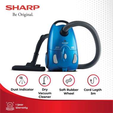 SHARP EC-8305 B/P Dry Vacuum Cleaner 400 Watt Blue