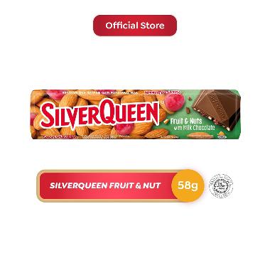 Promo Harga Silver Queen Chocolate Fruit & Nuts 58 gr - Blibli