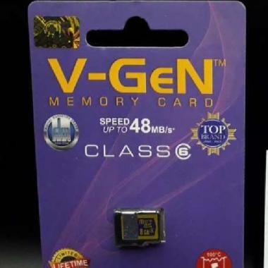 MEMORY CARD MICRO SD VGEN 8GB CLASS 6 TANPA ADAPTOR