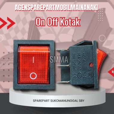 Power Switch saklar On Off Mobil Motor Mainan Aki Tipe Persegi