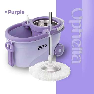 Goto Ophelia Spin Mop Ultra Alat Pel Pelan Set Putar Pembersih Lantai PURPLE