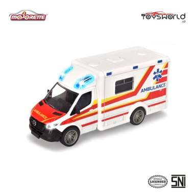 Majorette Ambulance Mercedes-Benz Sprinter - 1/43 - Avec Sirène Et Portes Ouvertures - Jouet Enfant