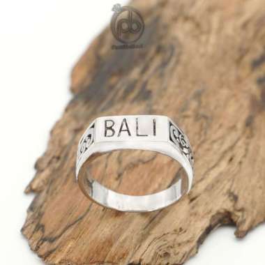Cincin Sterling Silver 925 Perak Bali Ukir untuk Pria Wanita 26